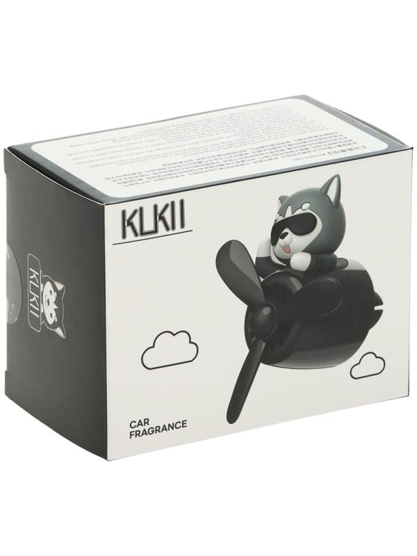 Ароматизатор в воздуховод, Котик пилот, 2 аромата, черно-серый