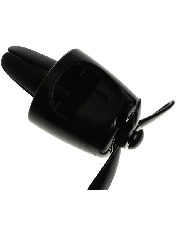 Ароматизатор в воздуховод, Котик пилот, 2 аромата, черно-серый