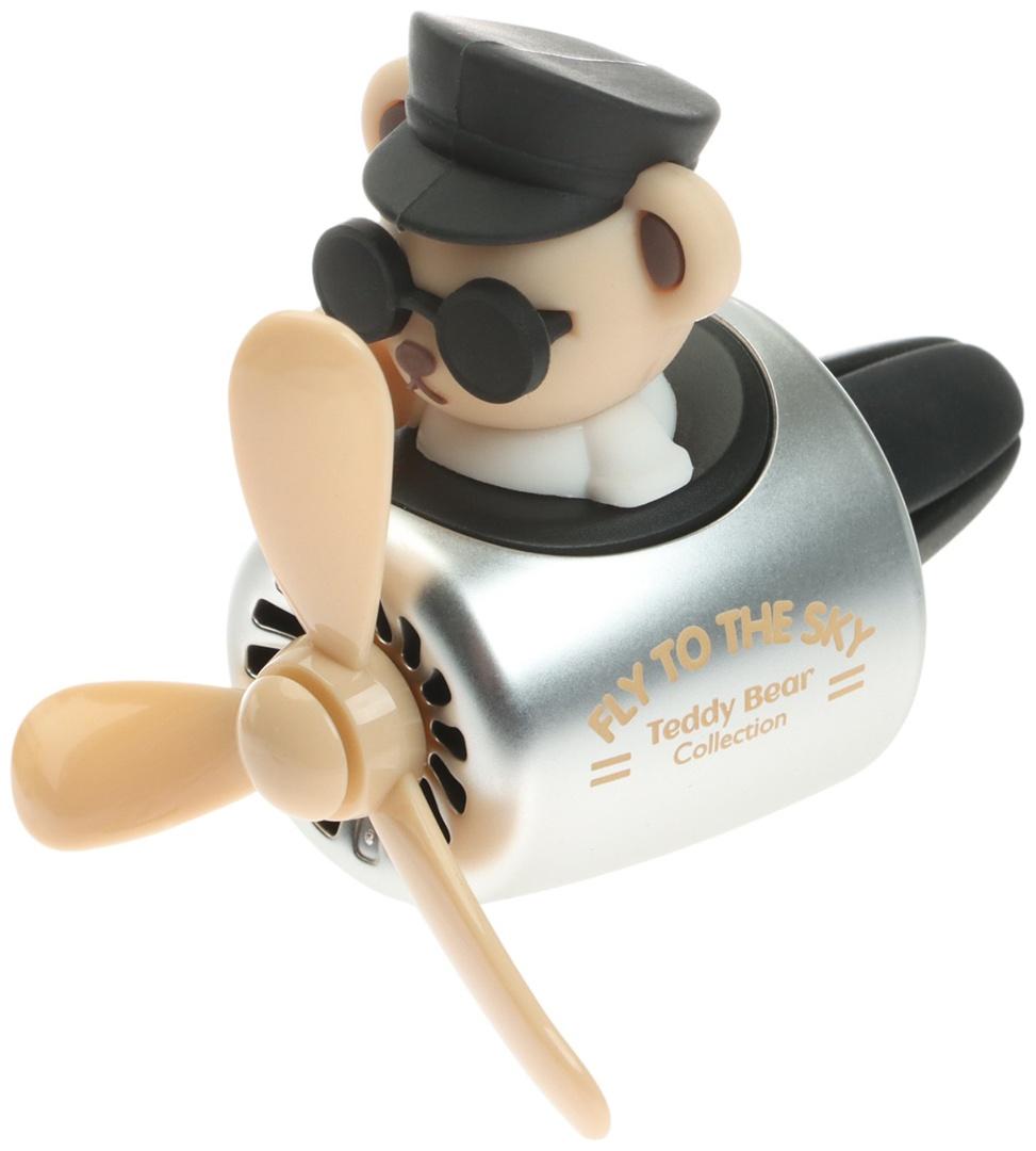 Ароматизатор в воздуховод, Мишка пилот, 2 аромата, бежевый