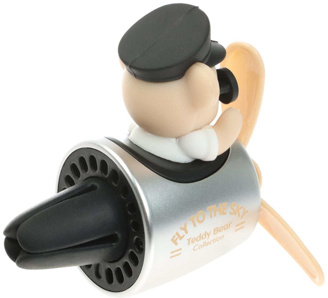 Ароматизатор в воздуховод, Мишка пилот, 2 аромата, бежевый