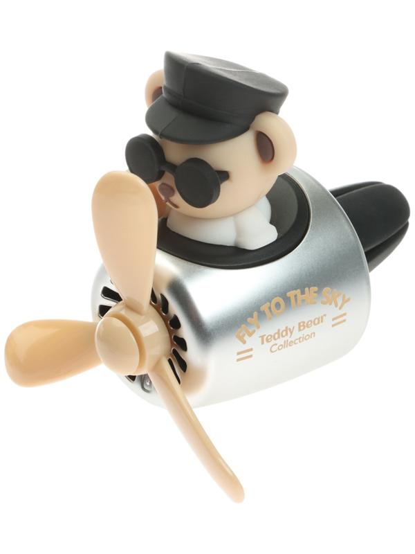 Ароматизатор в воздуховод, Мишка пилот, 2 аромата, бежевый