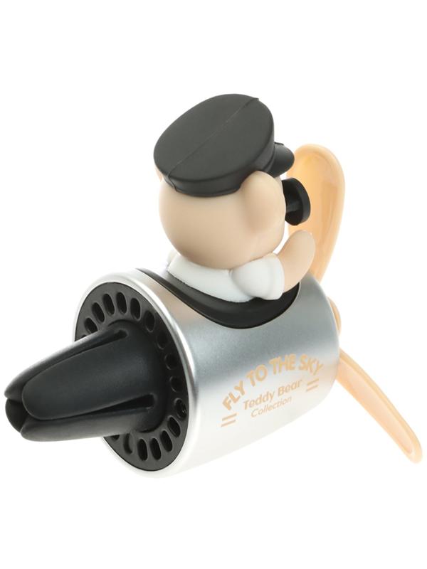 Ароматизатор в воздуховод, Мишка пилот, 2 аромата, бежевый