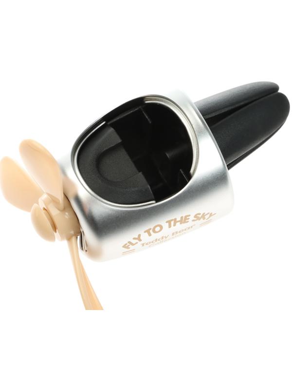 Ароматизатор в воздуховод, Мишка пилот, 2 аромата, бежевый