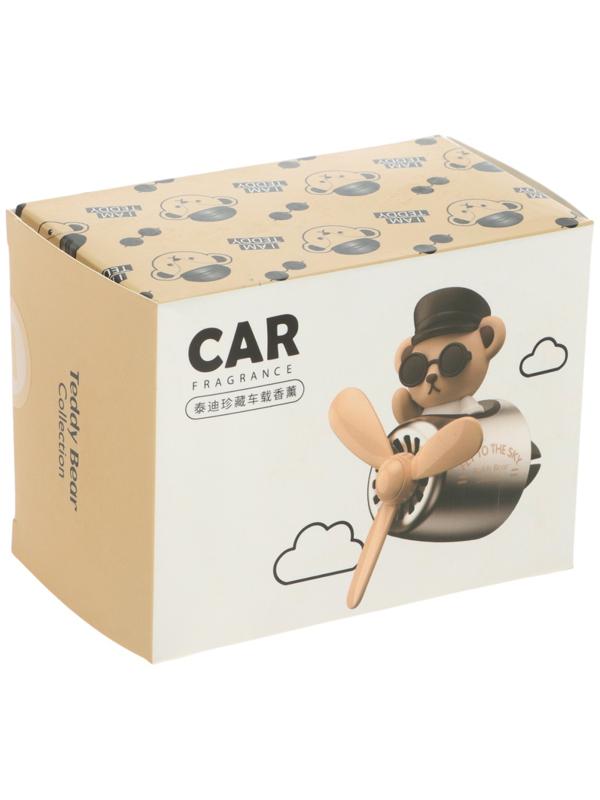 Ароматизатор в воздуховод, Мишка пилот, 2 аромата, бежевый