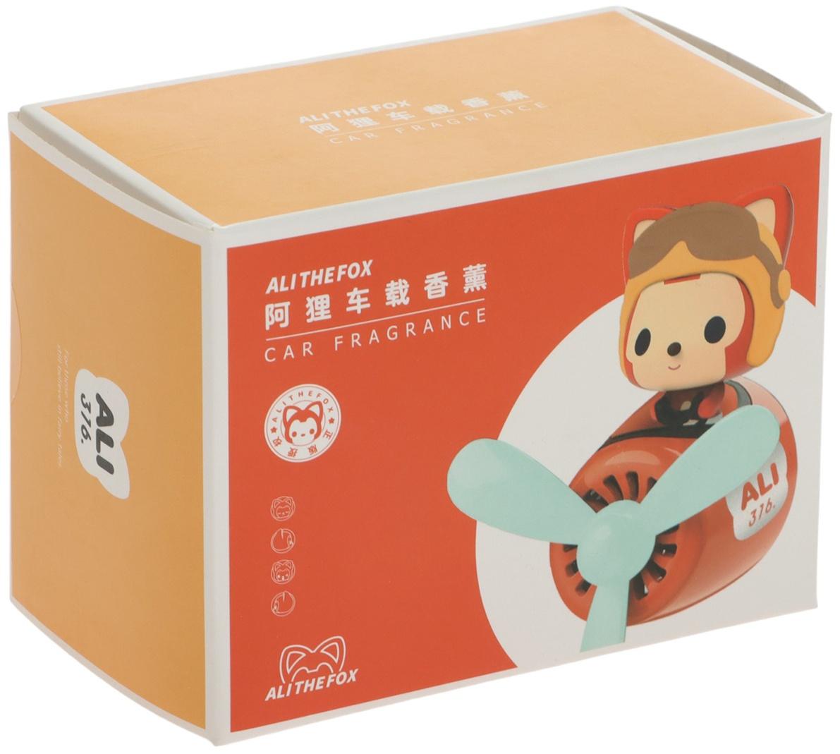 Ароматизатор в воздуховод, Котик пилот, 2 аромата, красный