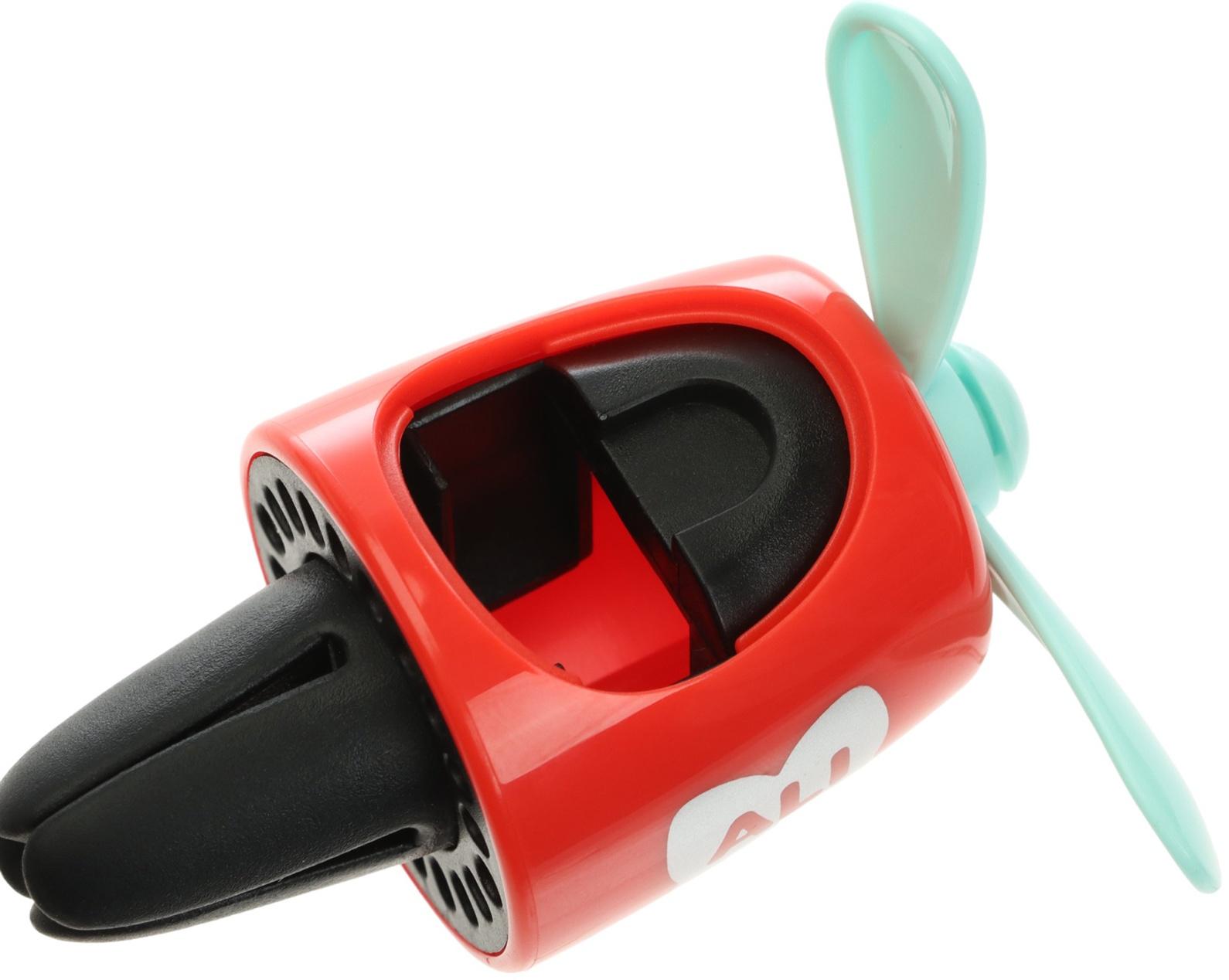 Ароматизатор в воздуховод, Котик пилот, 2 аромата, красный