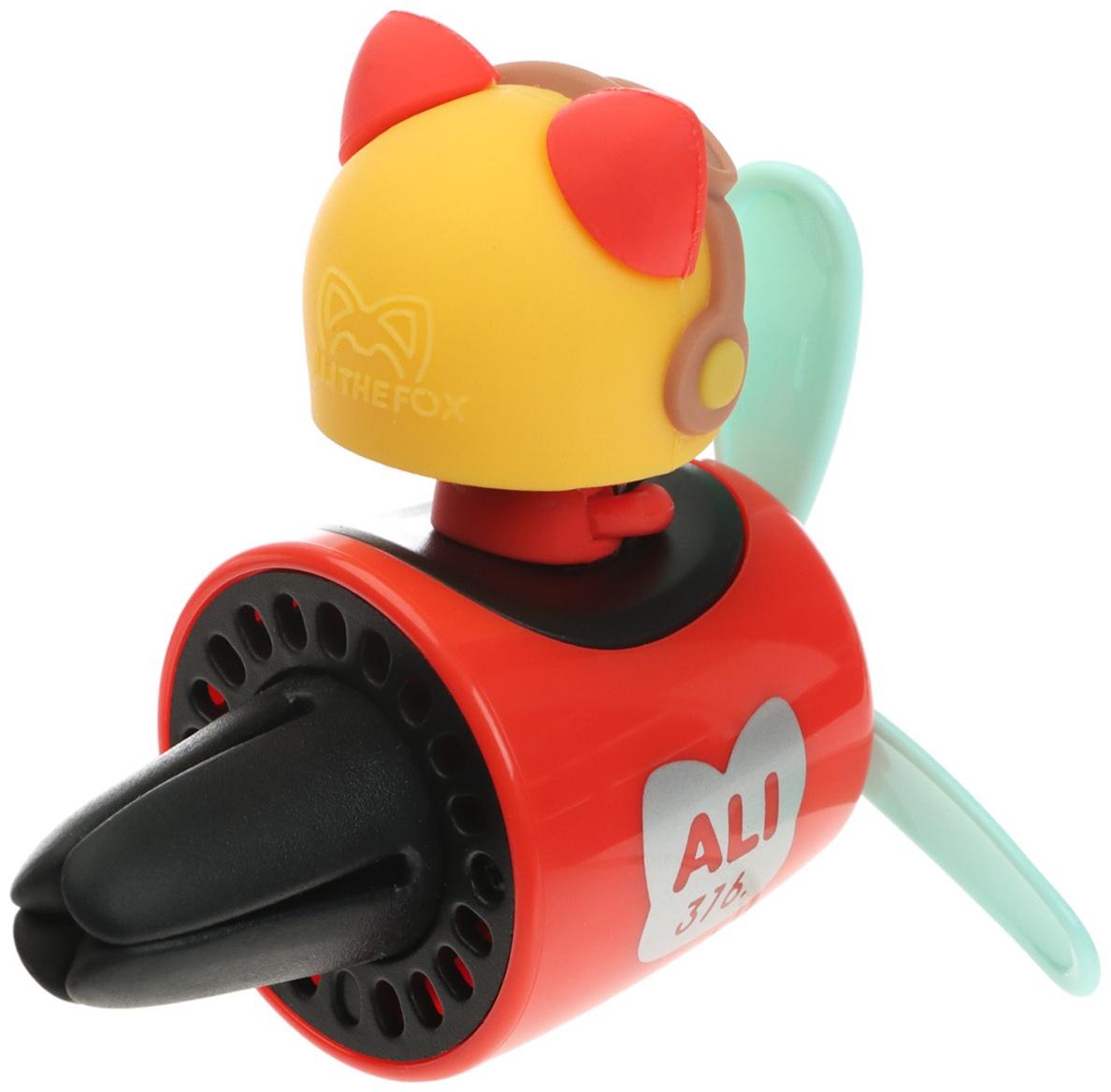 Ароматизатор в воздуховод, Котик пилот, 2 аромата, красный