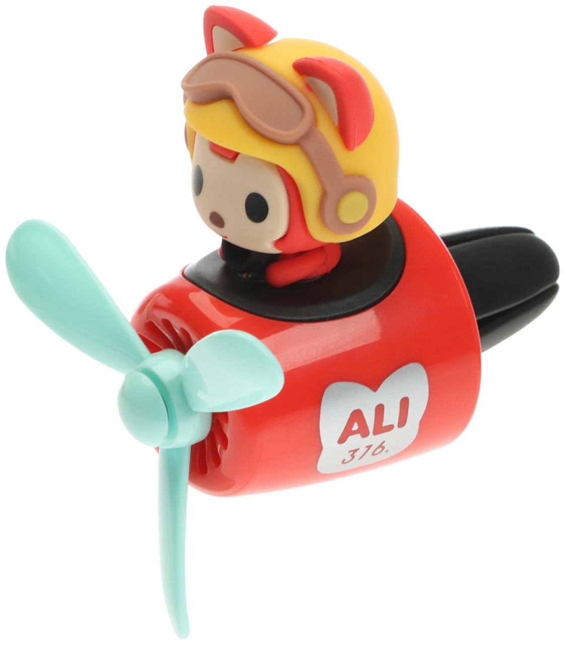 Ароматизатор в воздуховод, Котик пилот, 2 аромата, красный