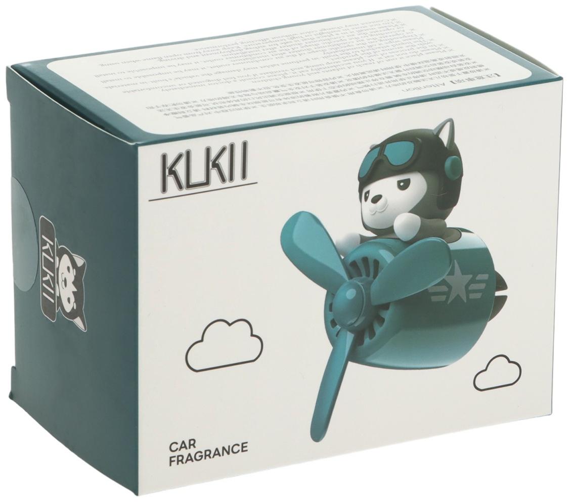 Ароматизатор в воздуховод, Котик пилот, 2 аромата, зеленый, пластик