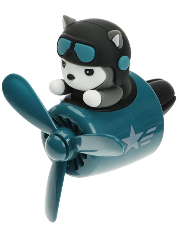 Ароматизатор в воздуховод, Котик пилот, 2 аромата, зеленый, пластик