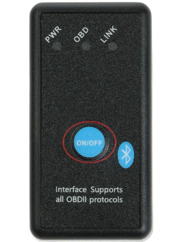 Адаптер для диагностики авто ELM327 OBD 2, Bluetooth, версия 1.5