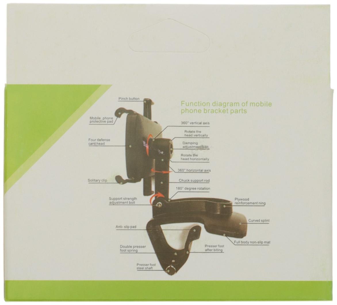 Держатель телефона, раздвижной, 50-90 мм, крепление прищепкой