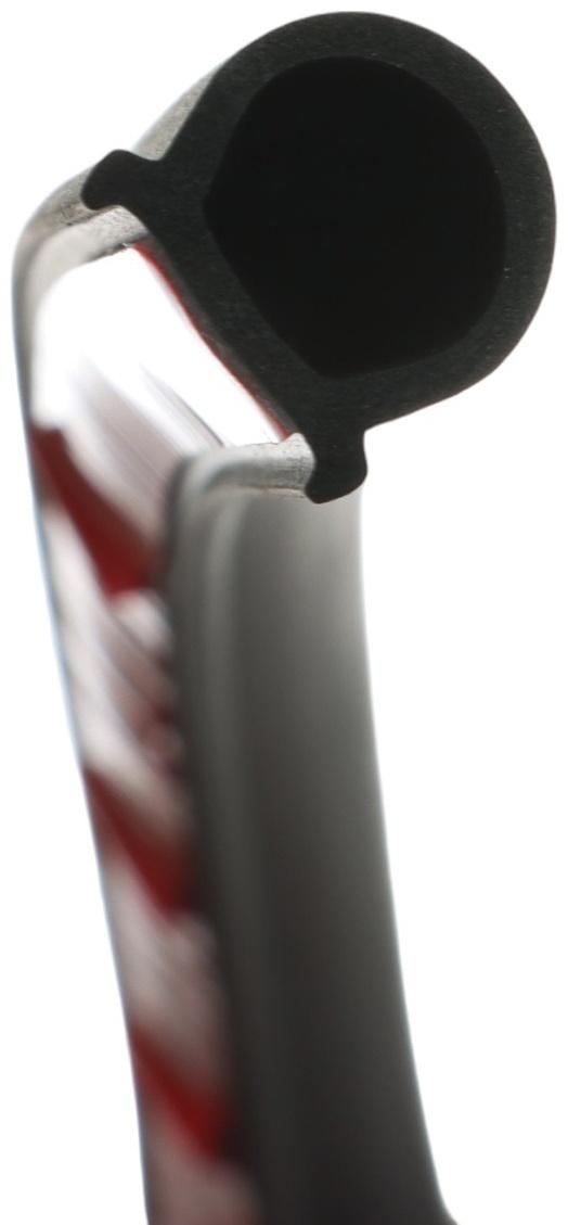 Уплотнитель двери в автомобиль, О-образный, 15×15 мм, самоклеящийся, 5 м, черный