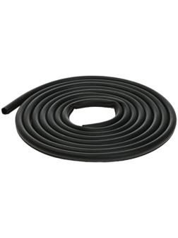 Уплотнитель двери в автомобиль, О-образный, 15×15 мм, самоклеящийся, 5 м, черный