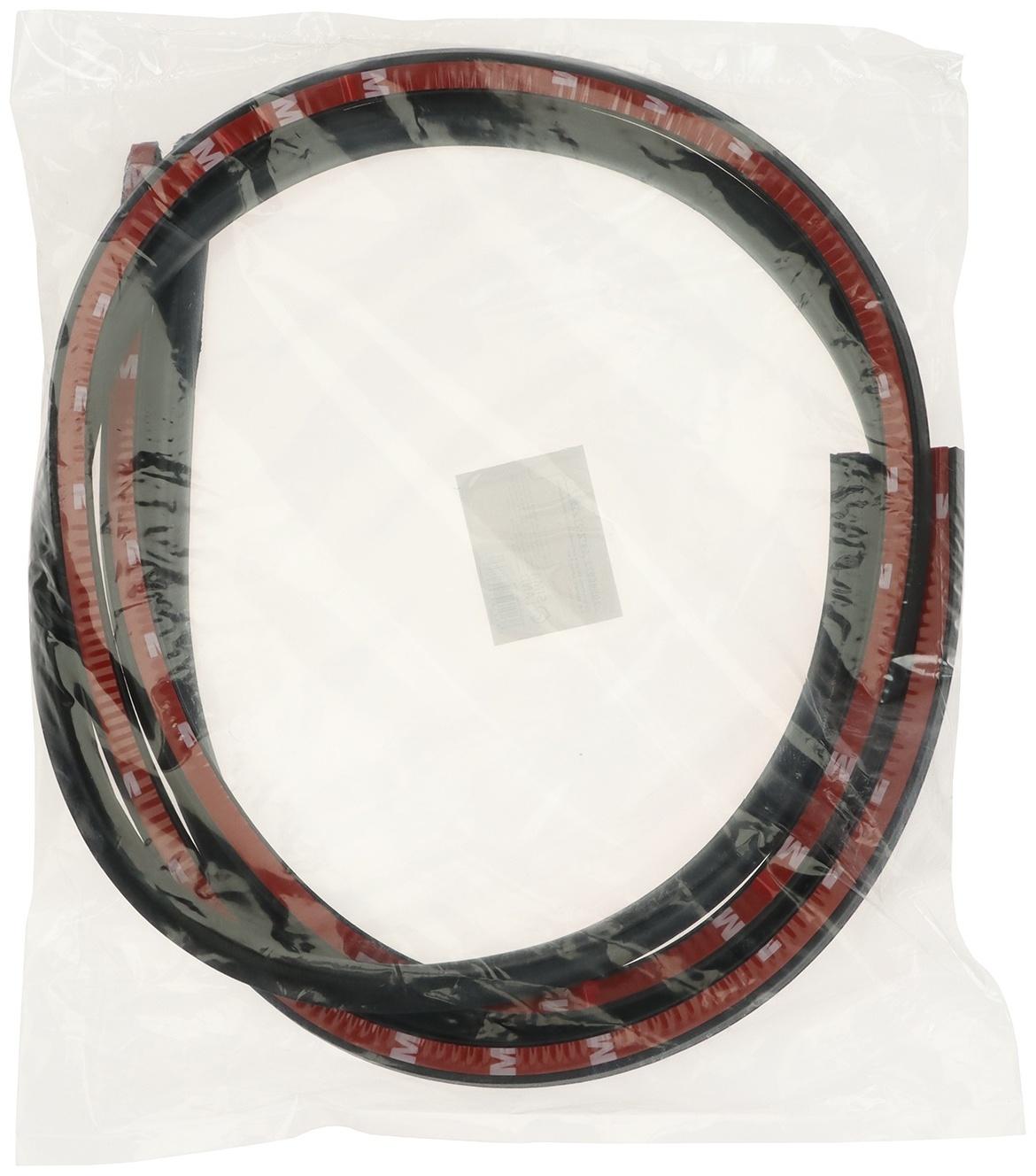 Уплотнитель двери в автомобиль, самоклеящийся, 1 м, черный, набор 2 шт