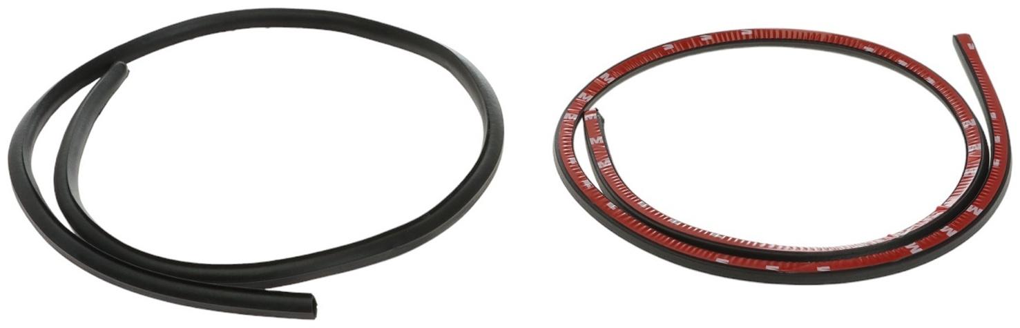 Уплотнитель двери в автомобиль, самоклеящийся, 1 м, черный, набор 2 шт