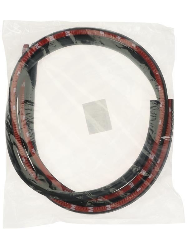 Уплотнитель двери в автомобиль, самоклеящийся, 1 м, черный, набор 2 шт