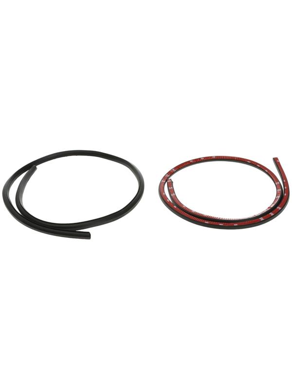 Уплотнитель двери в автомобиль, самоклеящийся, 1 м, черный, набор 2 шт