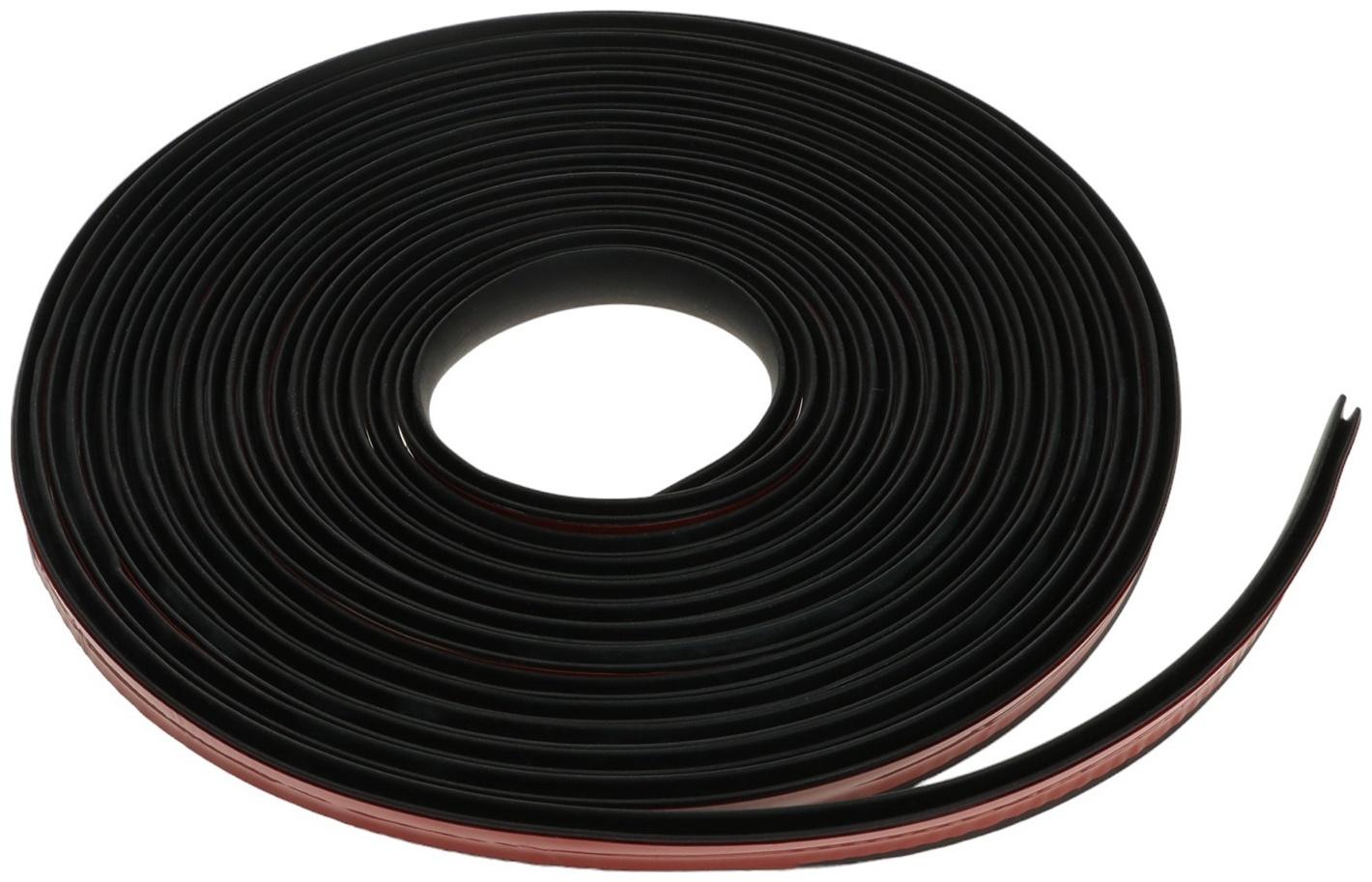 Уплотнитель двери в автомобиль, Y-образный, самоклеящийся, 5 м, черный