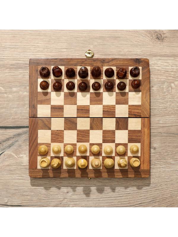 Шахматы 20х20 см, дерево шишам