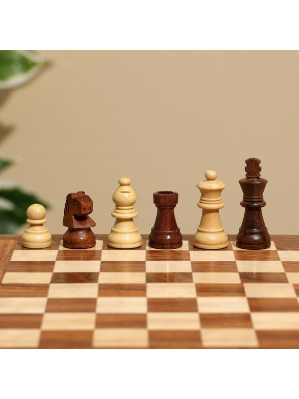 Шахматы 20х20 см, дерево шишам