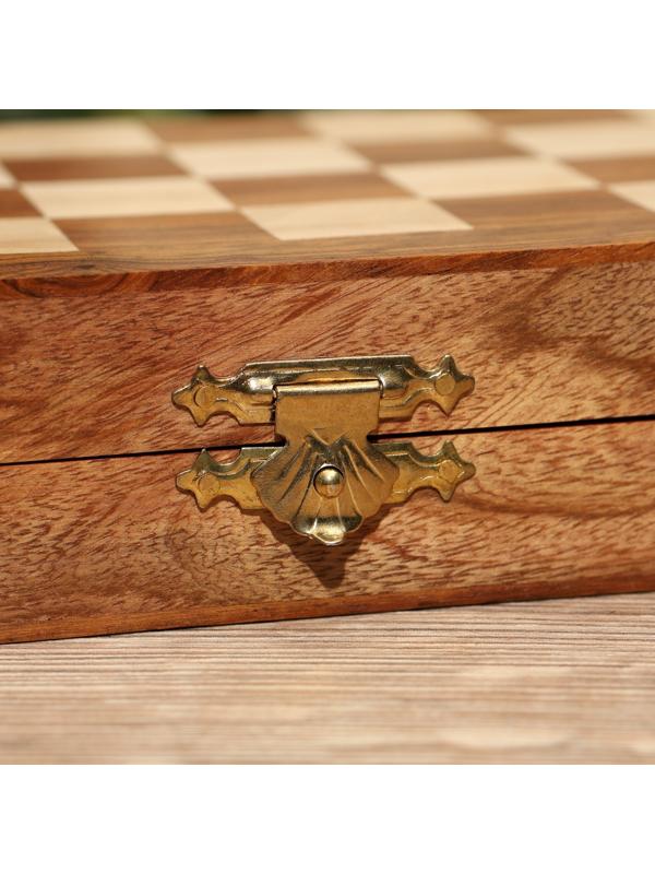 Шахматы 20х20 см, дерево шишам