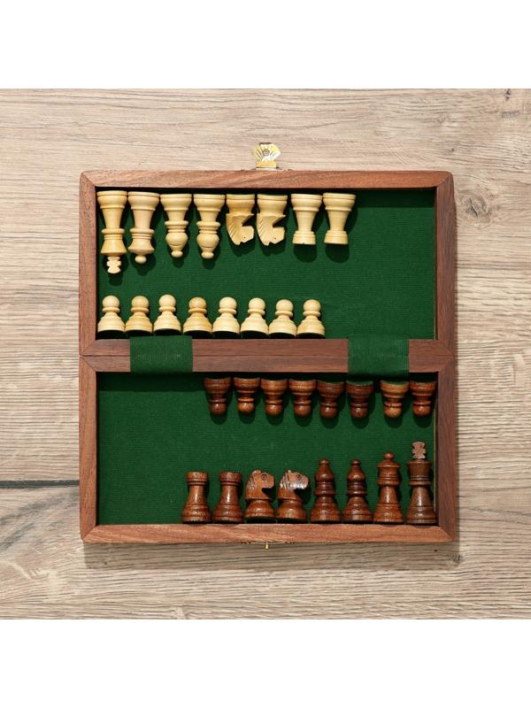 Шахматы 20х20 см, дерево шишам