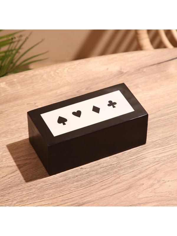 Игра настольная 3в1 (домино + кубики + карты) полирезин, МДФ