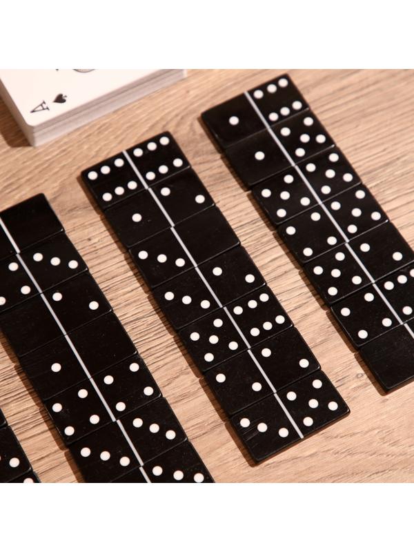 Игра настольная 3в1 (домино + кубики + карты) полирезин, МДФ