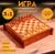 Игра настольная 3 в1, шахматы, домино, кубики, доска 35×35 см, дерево шишам