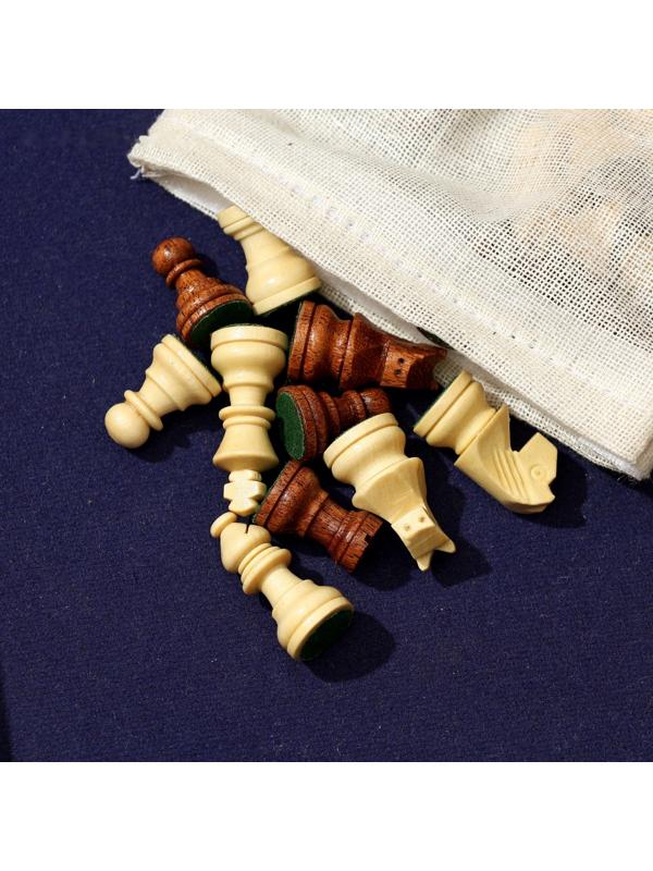 Шахматы складные, доска 20х20 см, дерево шишам