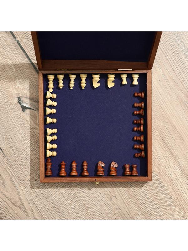 Шахматы складные, доска 20х20 см, дерево шишам