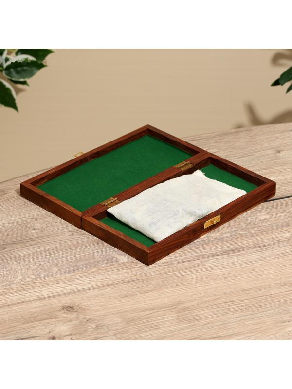 Шахматы складные, доска 25х25 см, дерево шишам