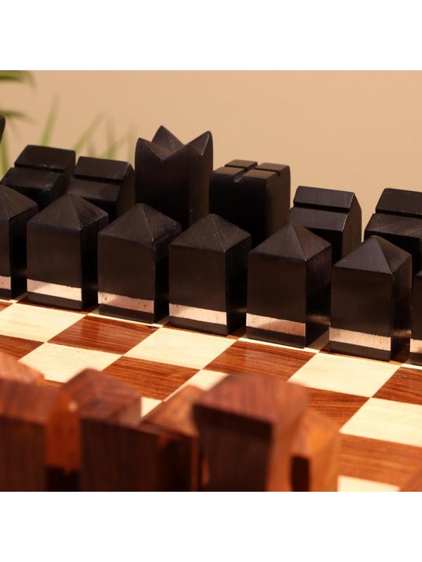 Шахматы складные, доска 35х35 см, дерево шишам