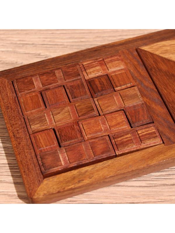 Игра настольная головоломка 3в1 28,5х10,5х1 см, дерево шишам