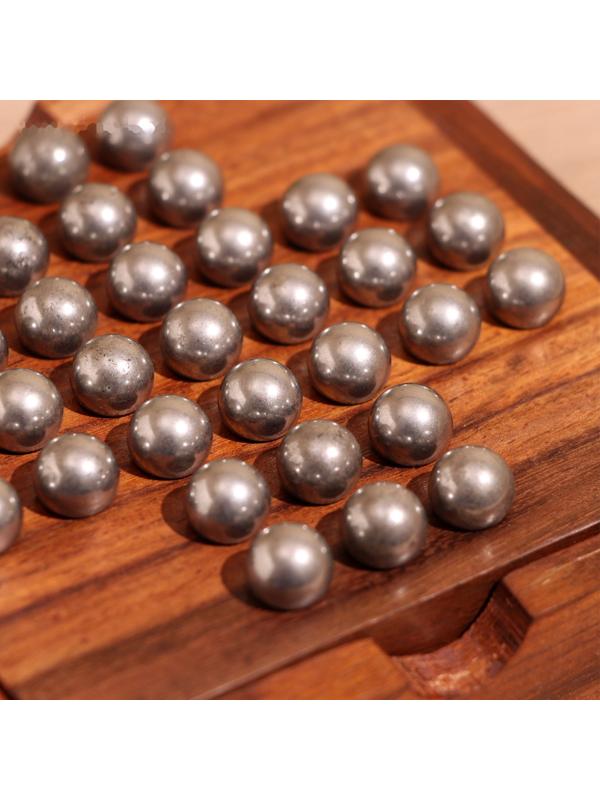 Игра настольная 2в1 (крестики-нолики + солитёр) 11,5х11,5х5 см, дерево шишам