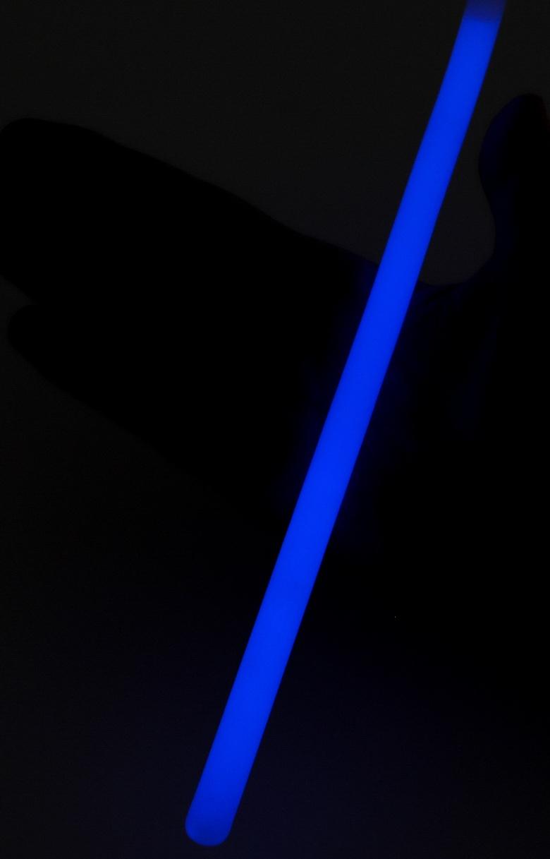 Неоновые светящиеся палочки, 30 см, синий