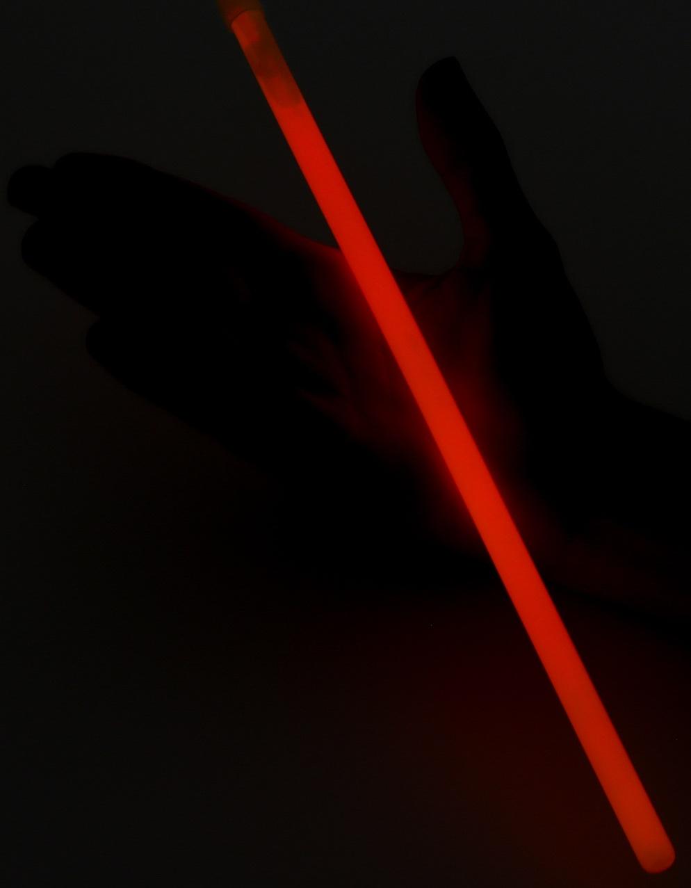 Неоновые светящиеся палочки, 30 см, красный
