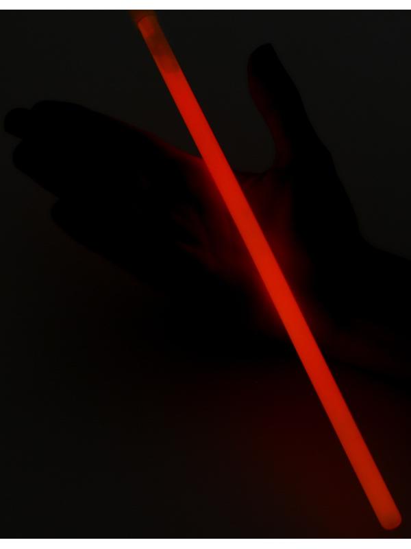 Неоновые светящиеся палочки, 30 см, красный