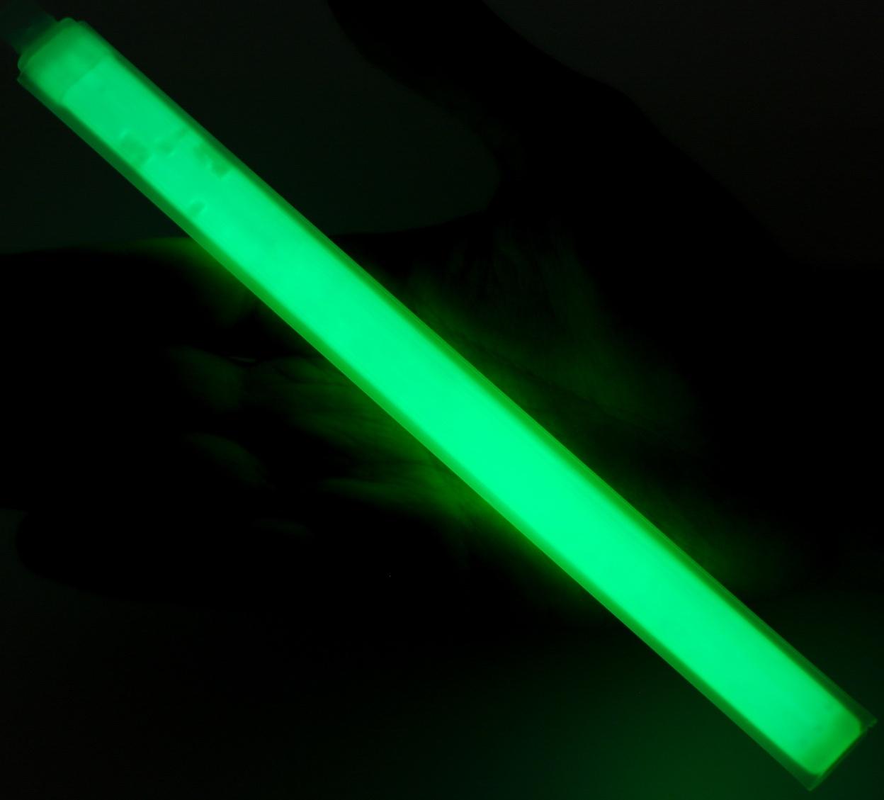 Неоновые светящиеся палочки, 20 см, зеленый