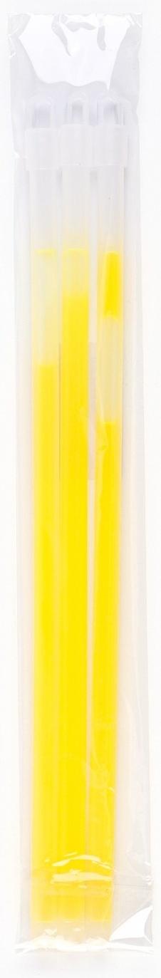 Неоновые светящиеся палочки, набор 3 шт., желтый, 30 см