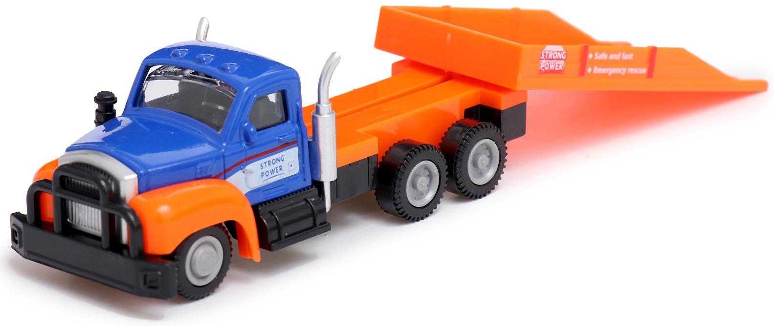 Грузовик металлический «Эвакуатор», с машинкой, цвет МИКС