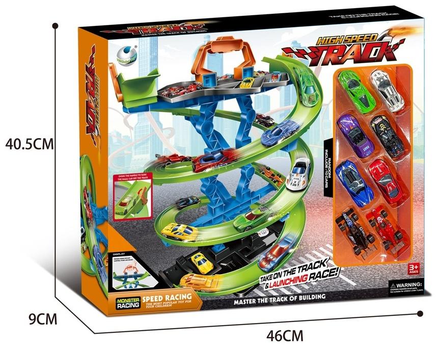 Автотрек «Виражи», в комплекте 8 машинок