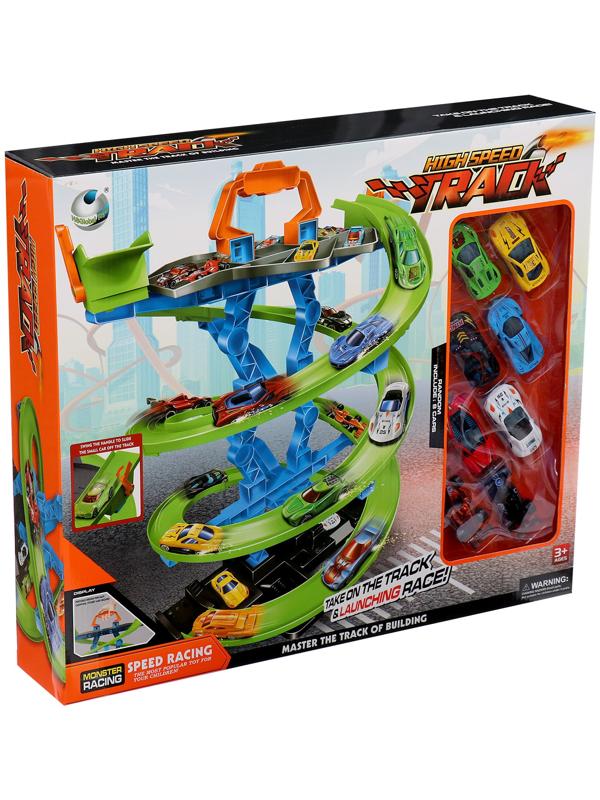 Автотрек «Виражи», в комплекте 8 машинок