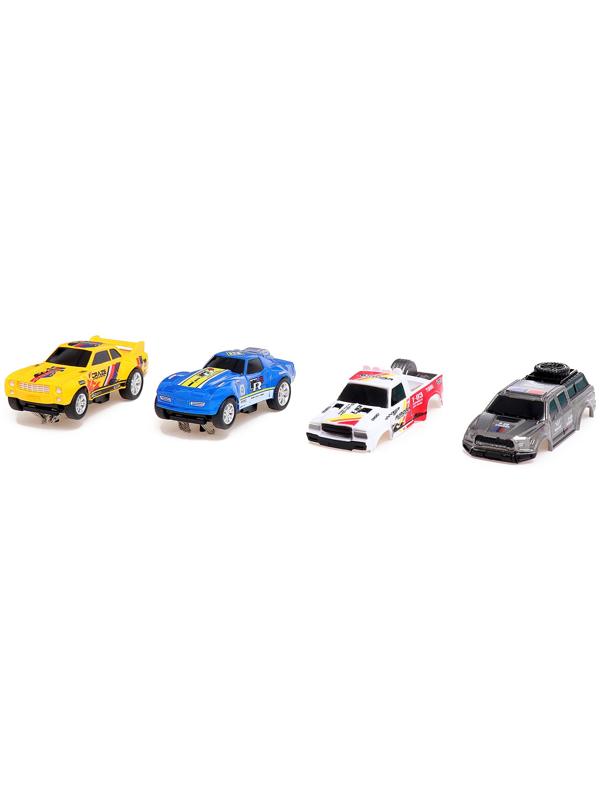 Автотрек «Турбо кросс», с 4 машинами работает от сети, длина трека 8,38 м.