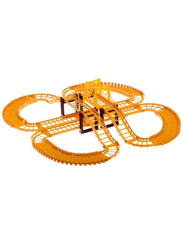 Автотрек «Стройка», с машинкой, краном и фигурками, работает от батареек