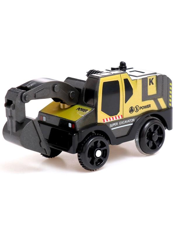 Автотрек «Стройка», с машинкой, краном и фигурками, работает от батареек