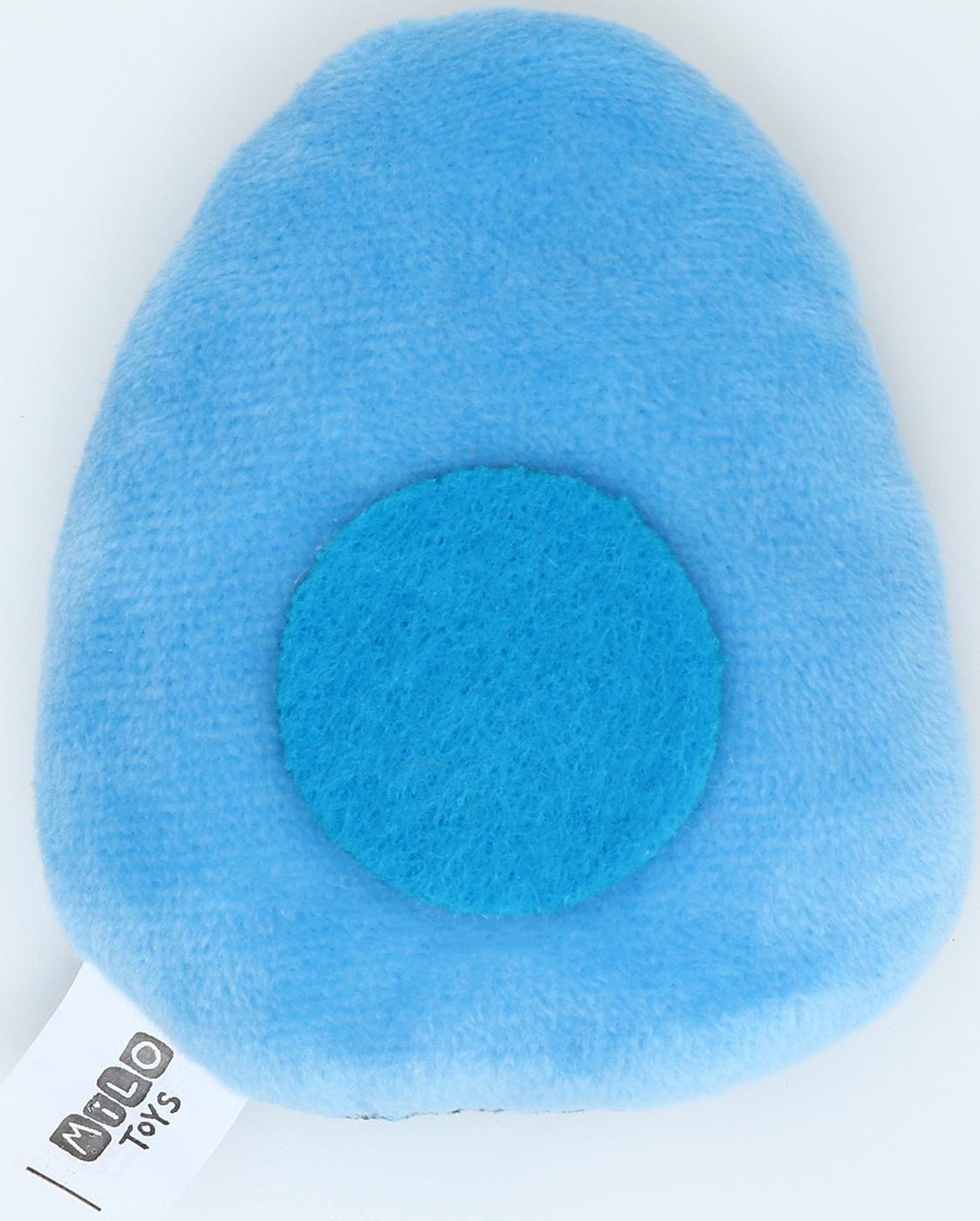 Магнит новогодний мягкий «Змея в яйце», голубая