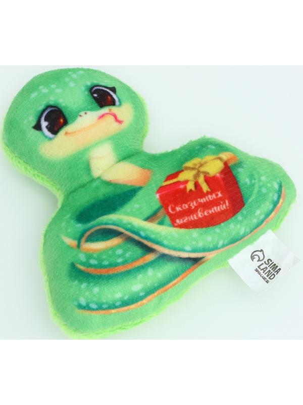 Магнит новогодний мягкий «Сказочных мгновений», змея