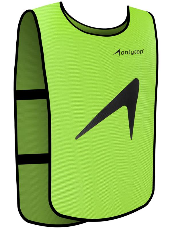 Манишка футбольная на резинке ONLYTOP, р. 50-56, цвет зелёный